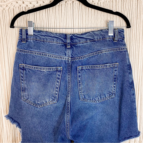 Pretty Little Thing Side Cut Distressed High Rise Jeans Size 6 - Picture 8 of 16